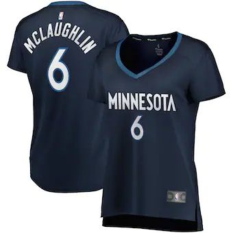womens fanatics branded jordan mclaughlin navy minnesota ti-246